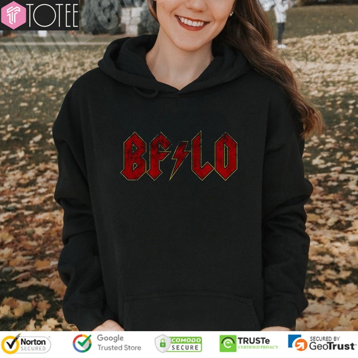 Buffalo Rocks Parody Acdc Logo T-shirt 2