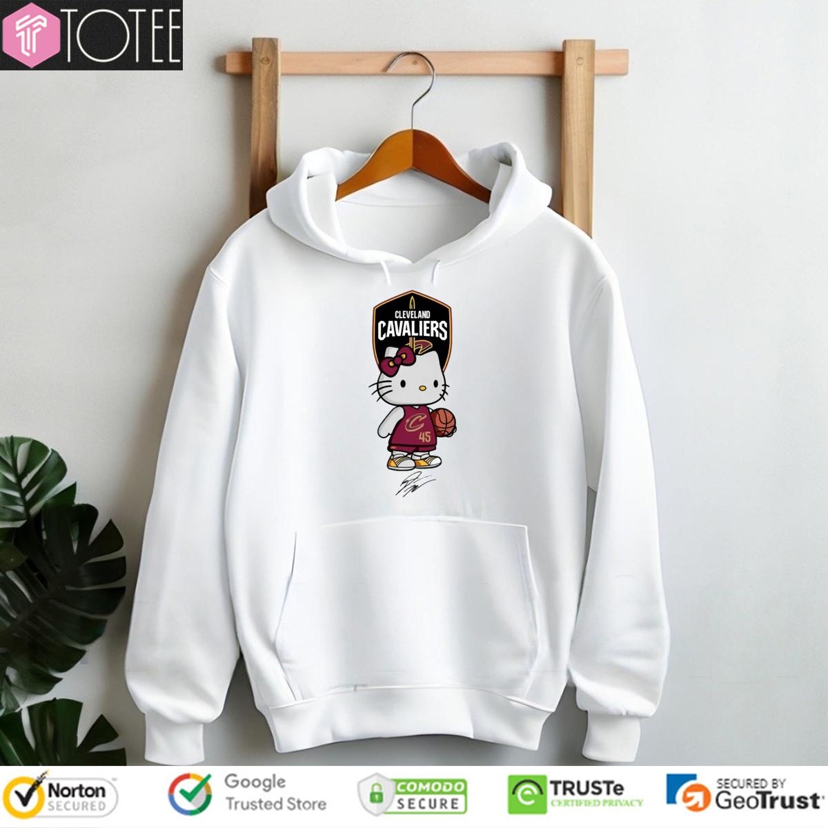 Cleveland Cavaliers Donovan Mitchell Hello Kitty Signatures T-shirt 2