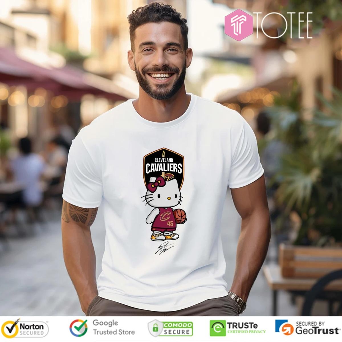 Cleveland Cavaliers Donovan Mitchell Hello Kitty Signatures T-shirt