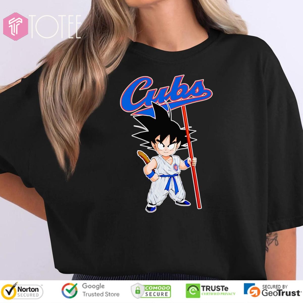 Dragon Ball Z Goku Cosplay Chicago Cubs T-shirt