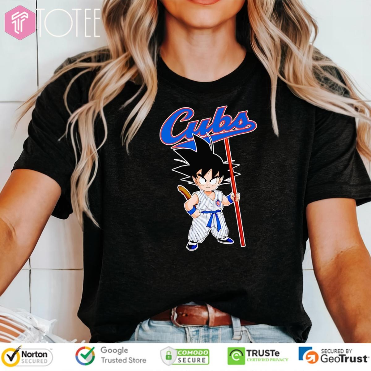 Dragon Ball Z Goku Cosplay Chicago Cubs T-shirt 4