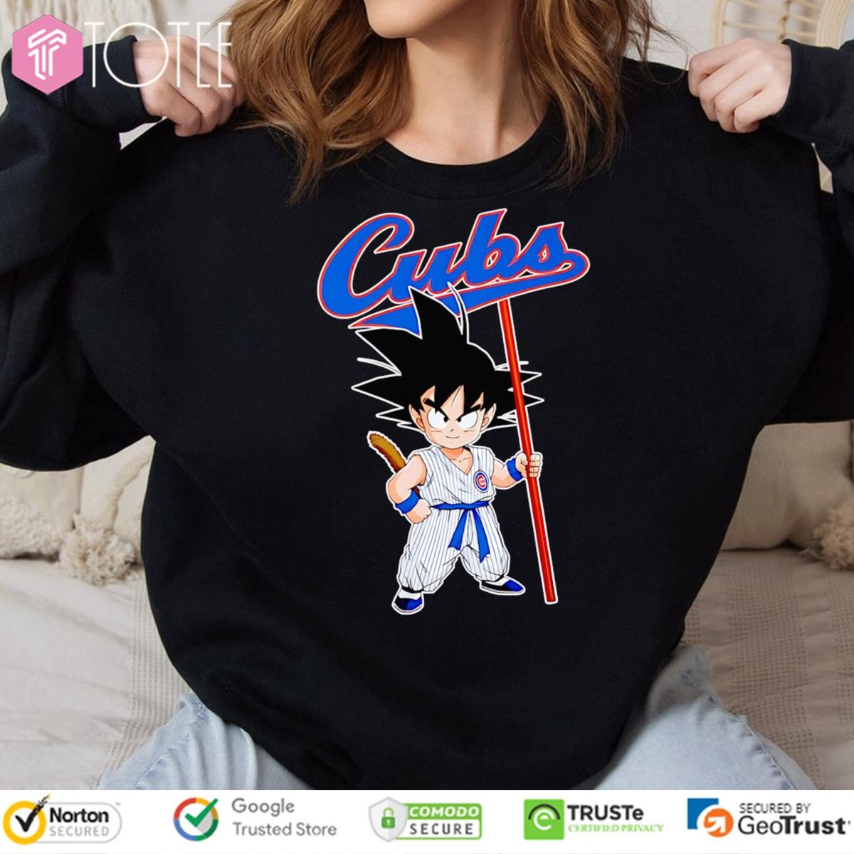 Dragon Ball Z Goku Cosplay Chicago Cubs T-shirt 3