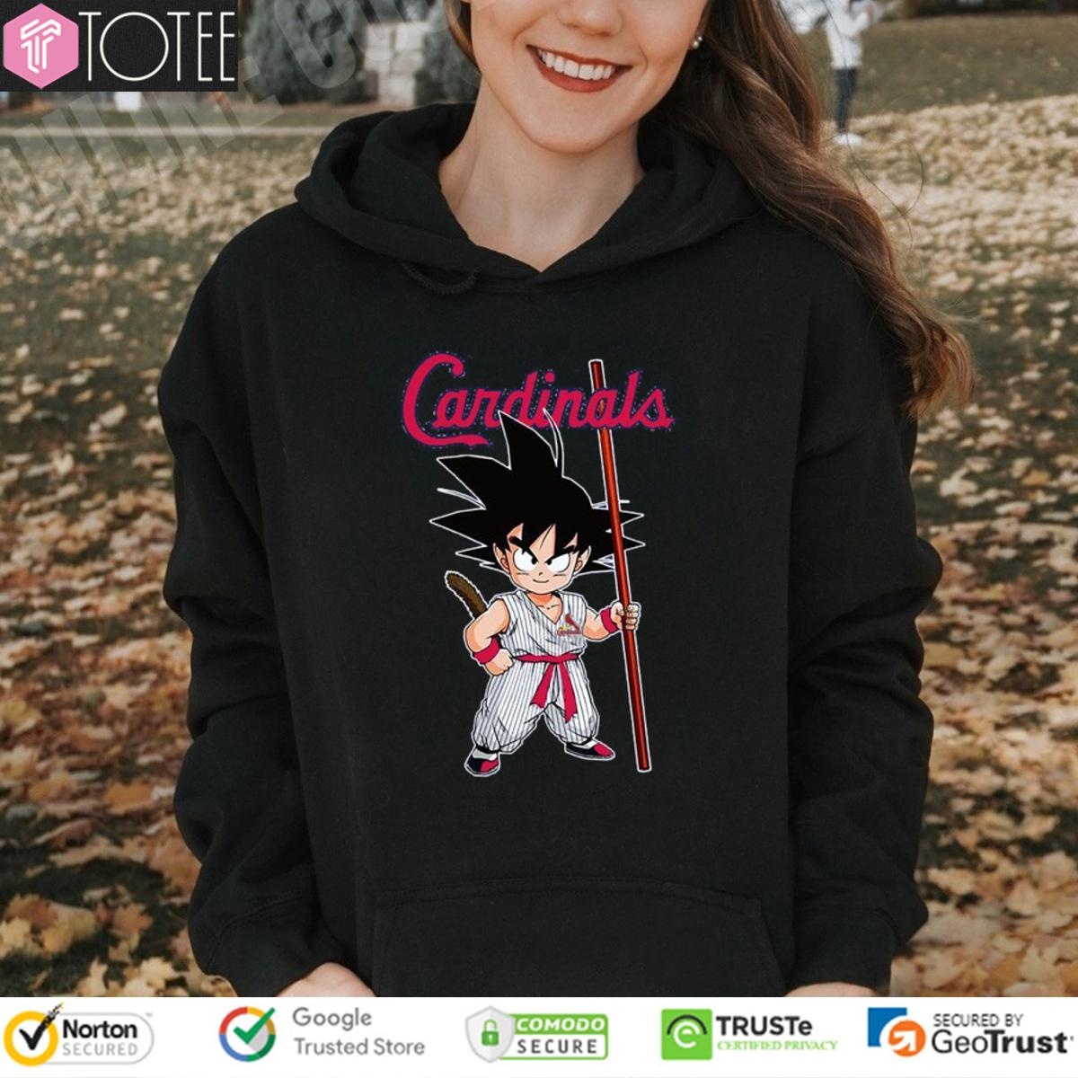 Dragon Ball Z Goku St. Louis Cardinals Baseball T-shirt 2