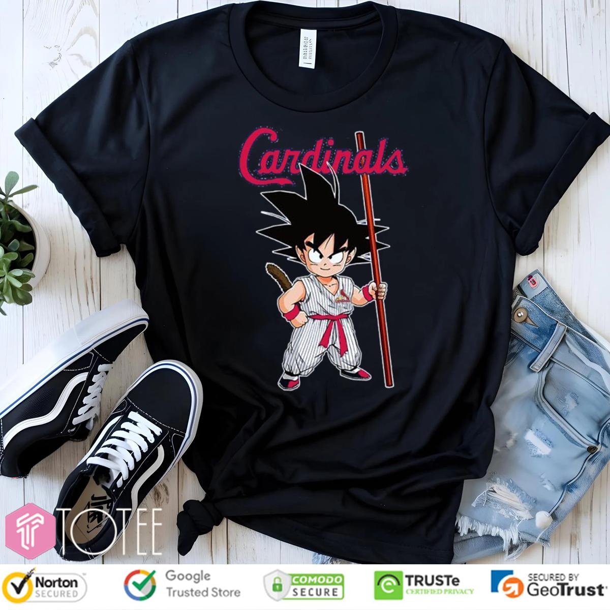 Dragon Ball Z Goku St. Louis Cardinals Baseball T-shirt