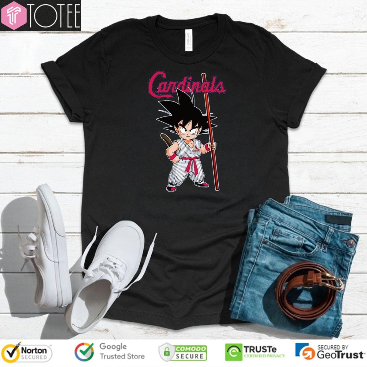 Dragon Ball Z Goku St. Louis Cardinals Baseball T-shirt 4