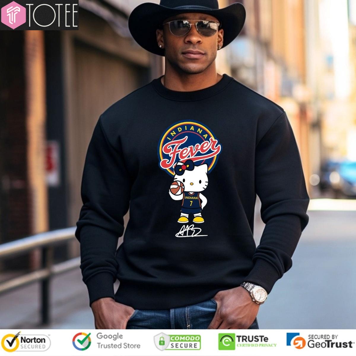 Indiana Fever Aliyah Boston Hello Kitty Signature T-shirt 3