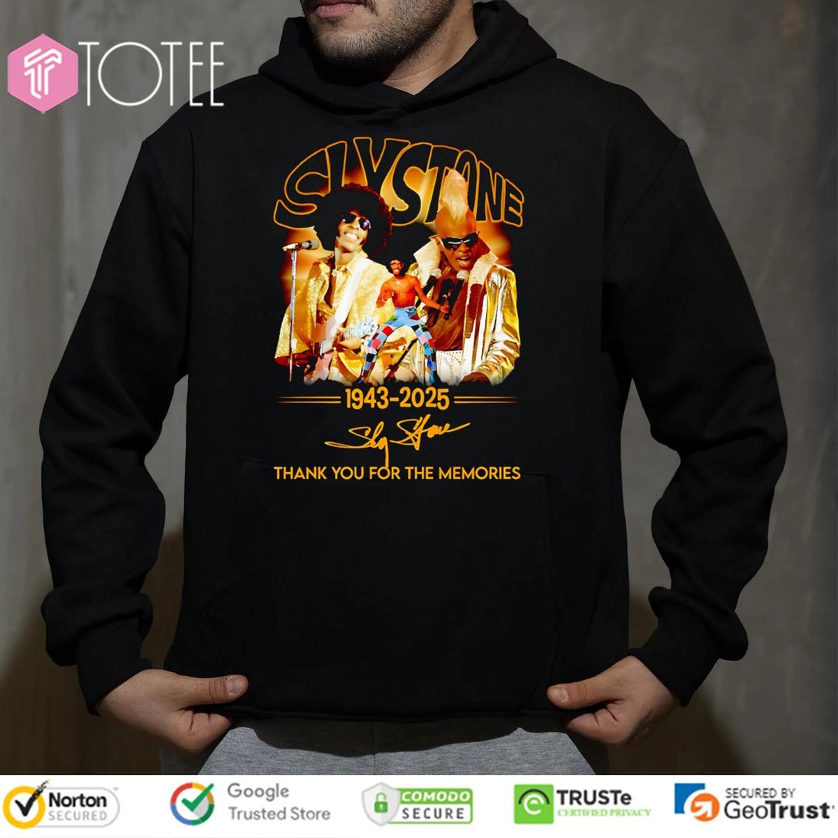 Sly Stone 1943-2025 Signature T-shirt 2