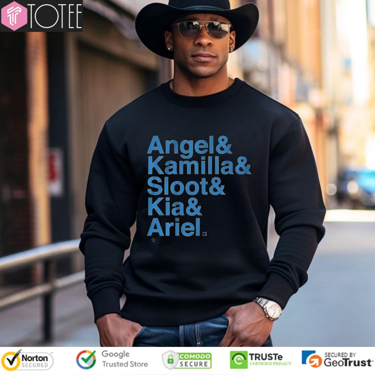 Chicago Sky Players Angel Kamilla Sloot Kia Ariel T-shirt 3