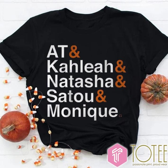 Phoenix Mercury Players Names At Kahleah Natasha Satou Monique T-shirt