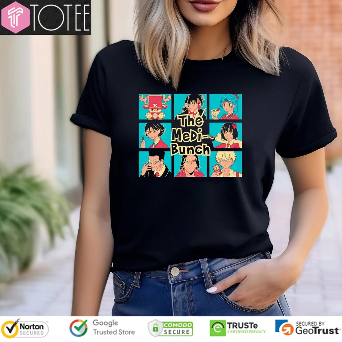 The Medi-Bunch Manga Characters T-shirt 4