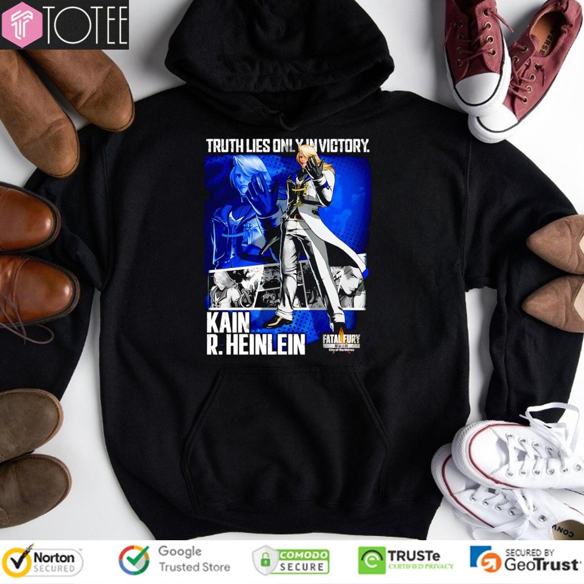 Truth Lies Only In Victory Kain R. Heinlein Fatal Fury T-shirt 2