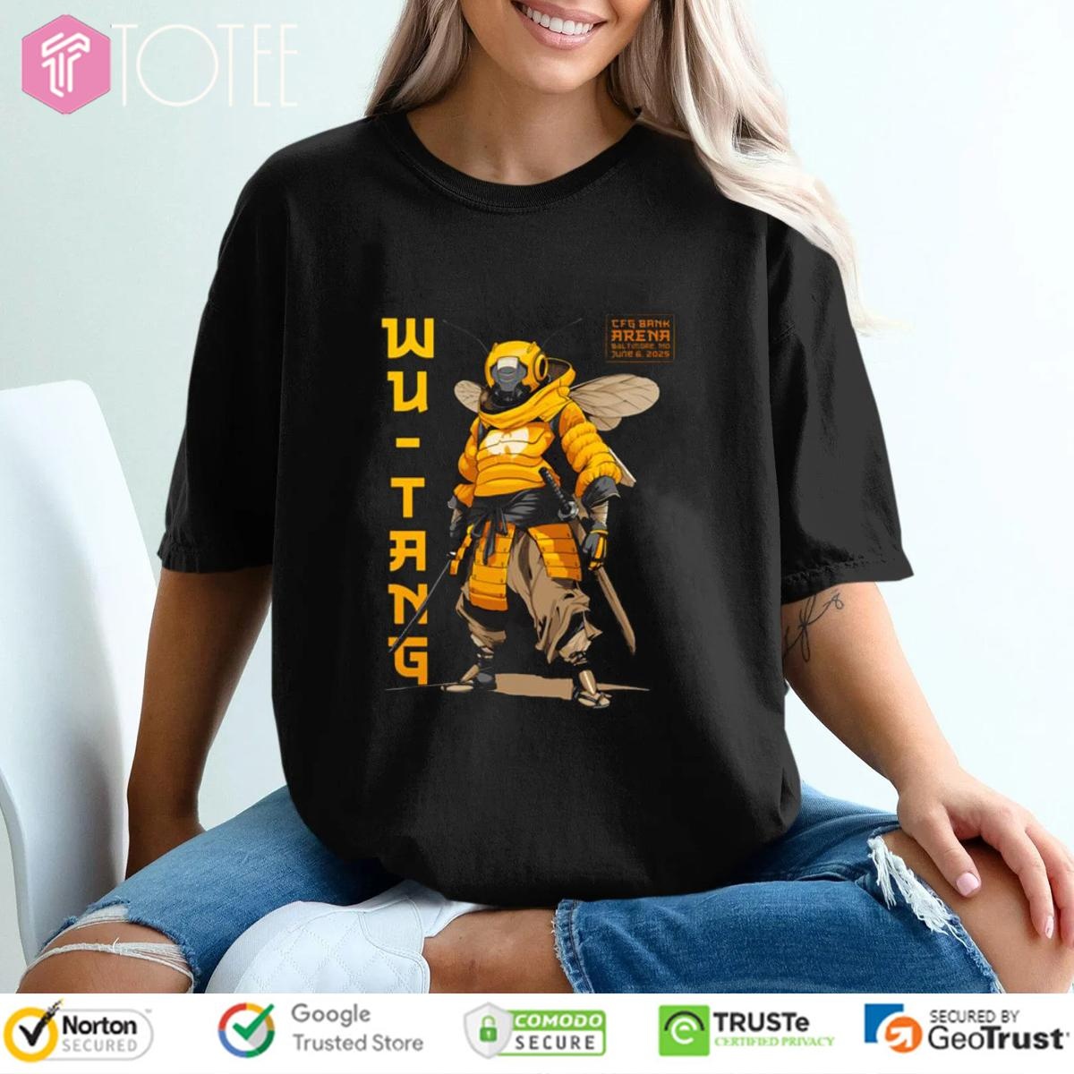 Bee Samurai Wu Tang Clan Baltimore June 6Th 2025 T-shirt 4