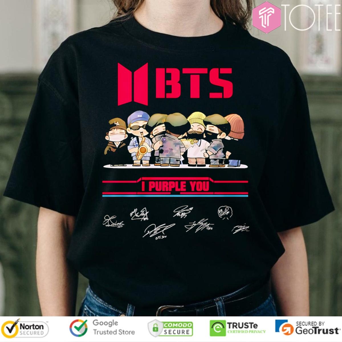 Bts Chibi I Purple You Signatures T-shirt