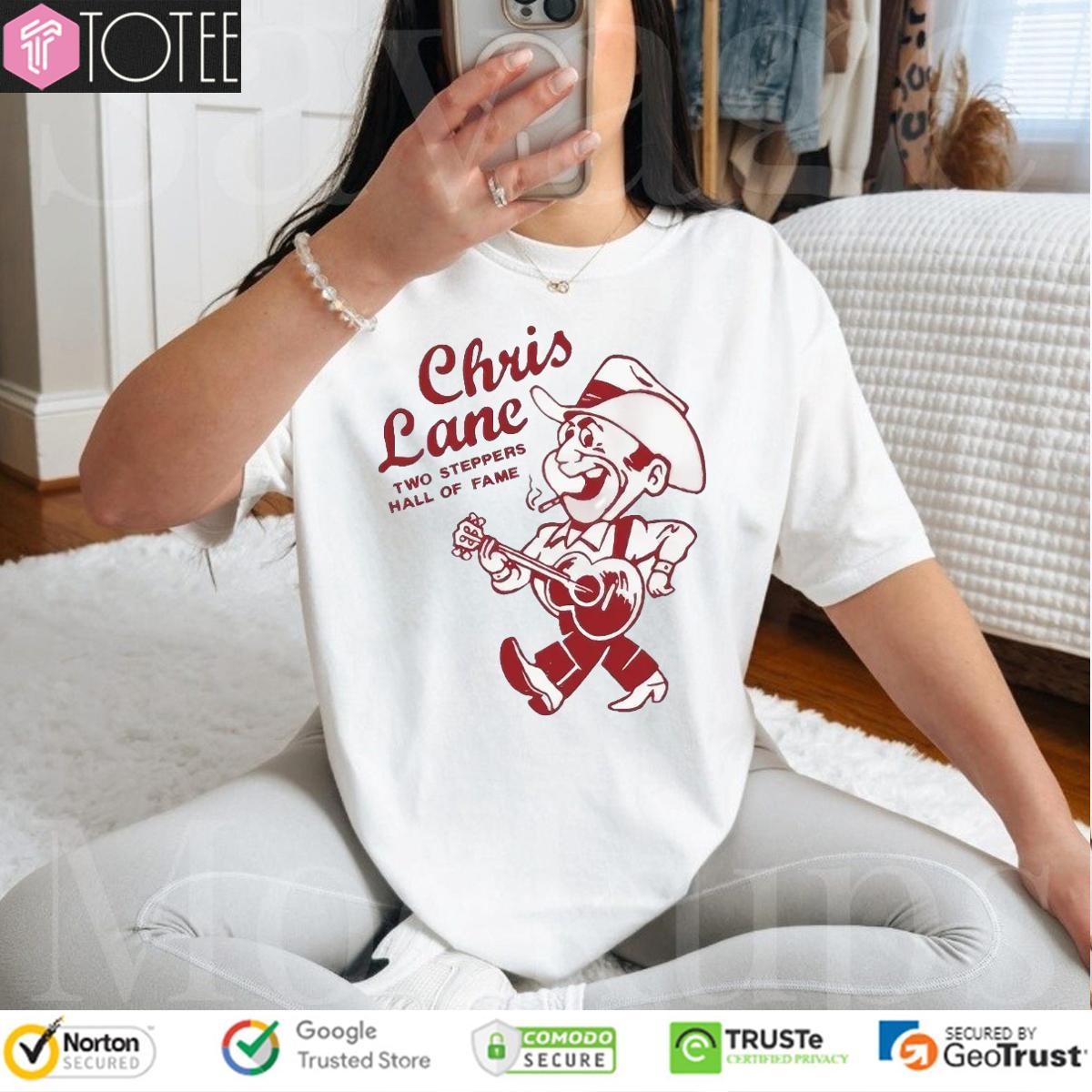 Chris Lane Two Steppers Hall Of Fame Tour T-shirt 4