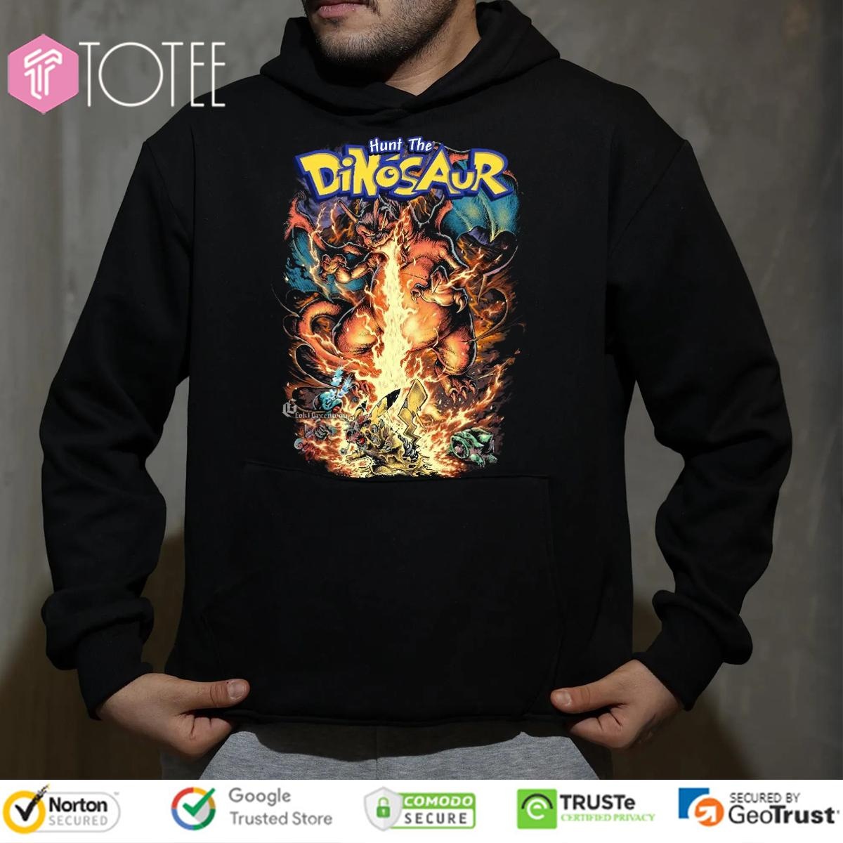 Hunt The Dinosaur Pokemon Charizard T-shirt 2