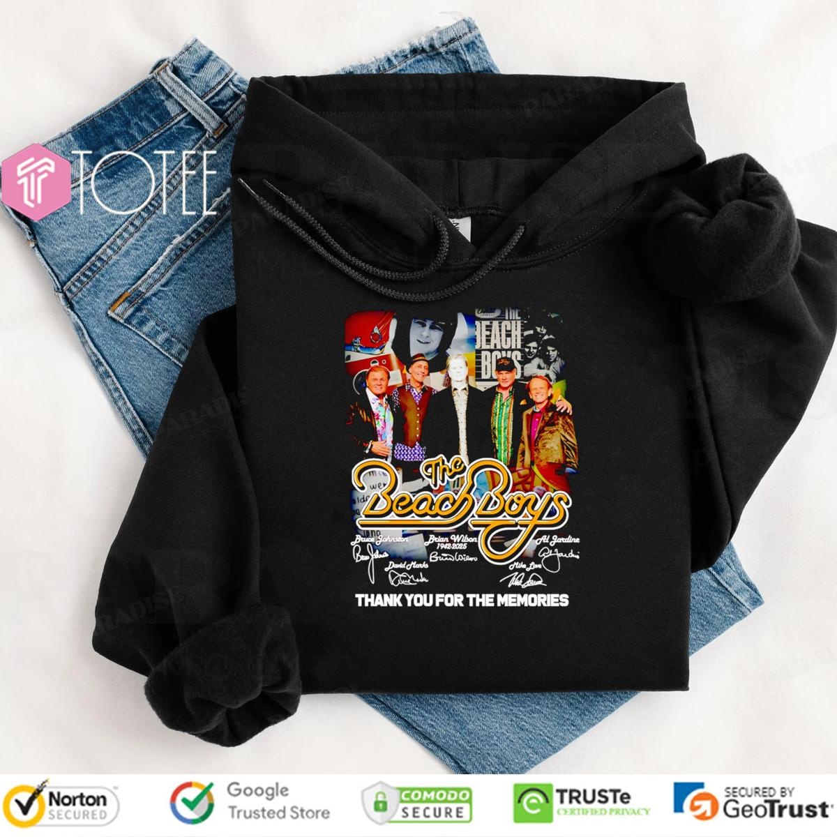 The Beach Boys Thank You For The Memories Signatures T-shirt 2