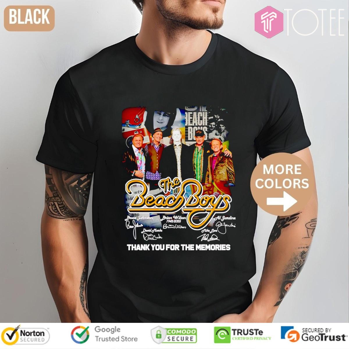 The Beach Boys Thank You For The Memories Signatures T-shirt
