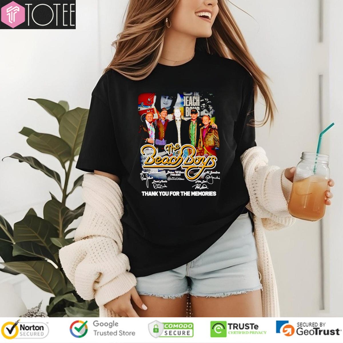 The Beach Boys Thank You For The Memories Signatures T-shirt 4