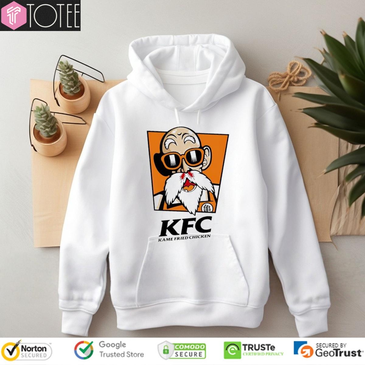 Kame Fried Chicken Parody Master Roshi Dragon Ball Z Kfc Logo T-shirt 2
