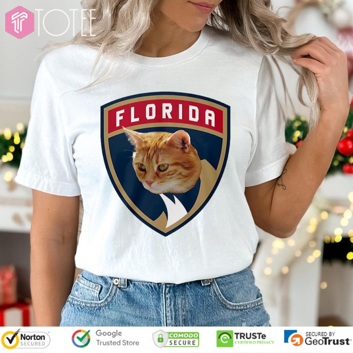 Paul Maurice His Cats Parody Florida Panthers Logo T-shirt