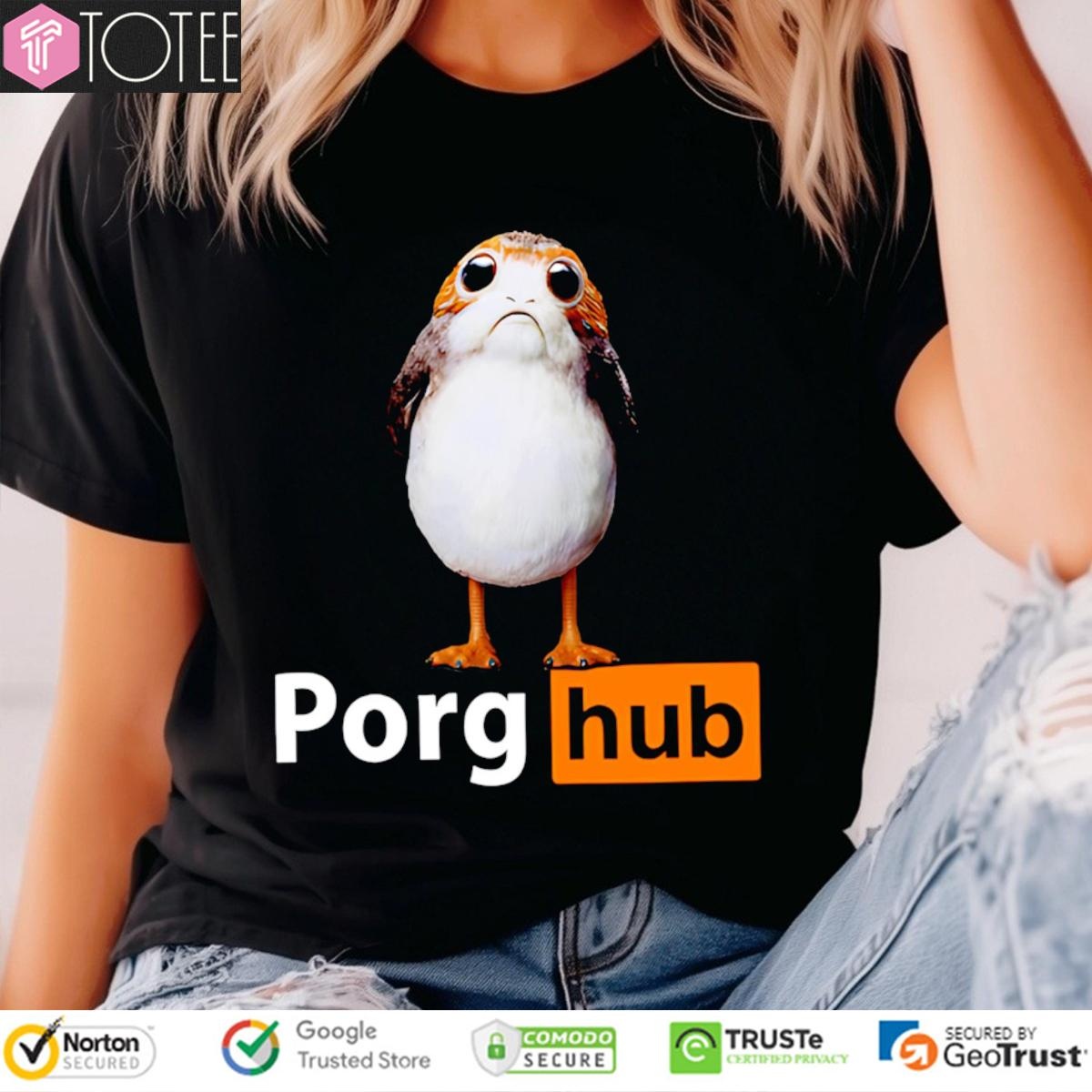 Porg Hub Parody Porg Wookieepedia Star Wars T-shirt 4
