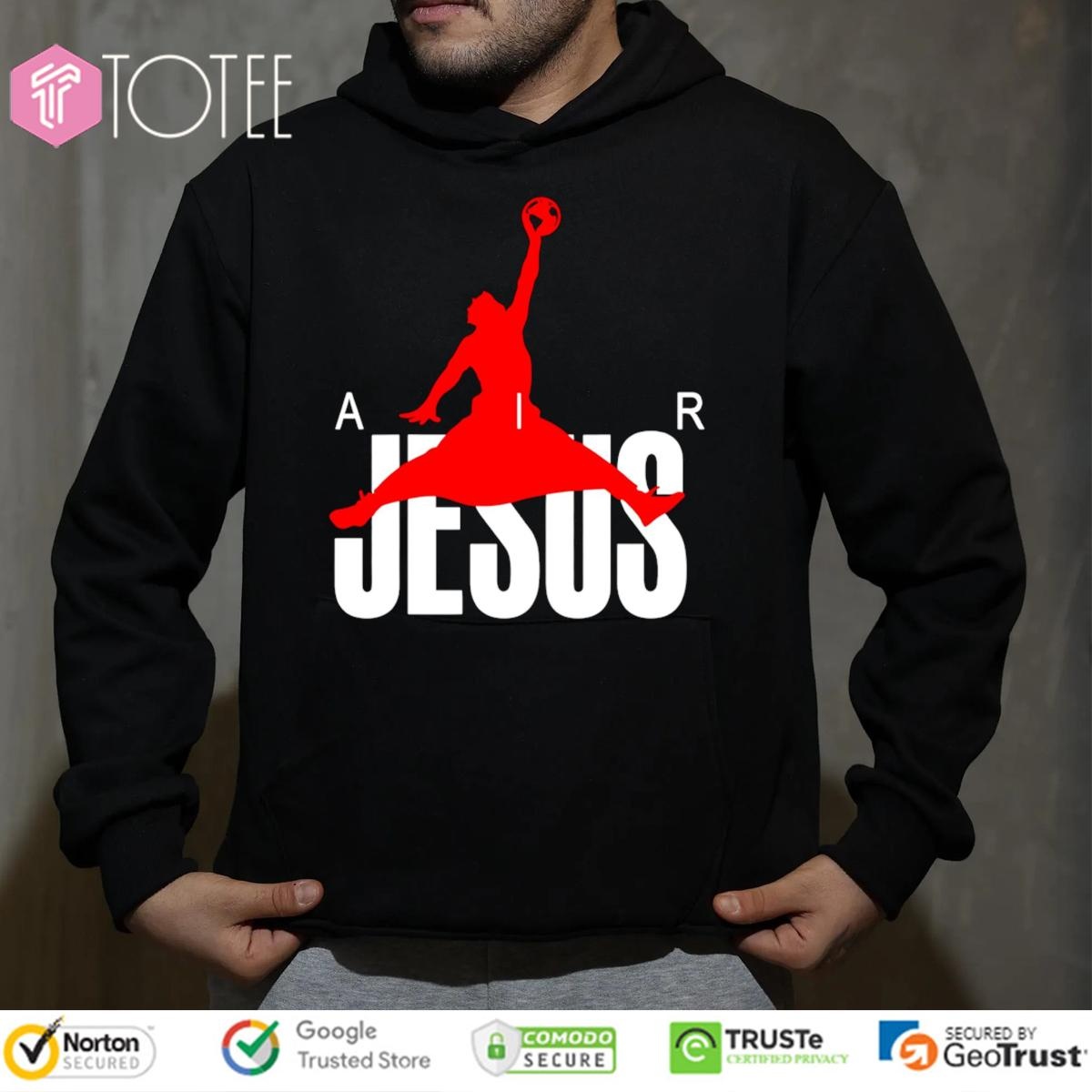 Air Jesus Parody Air Jordan Jumpman Logo T-shirt 2