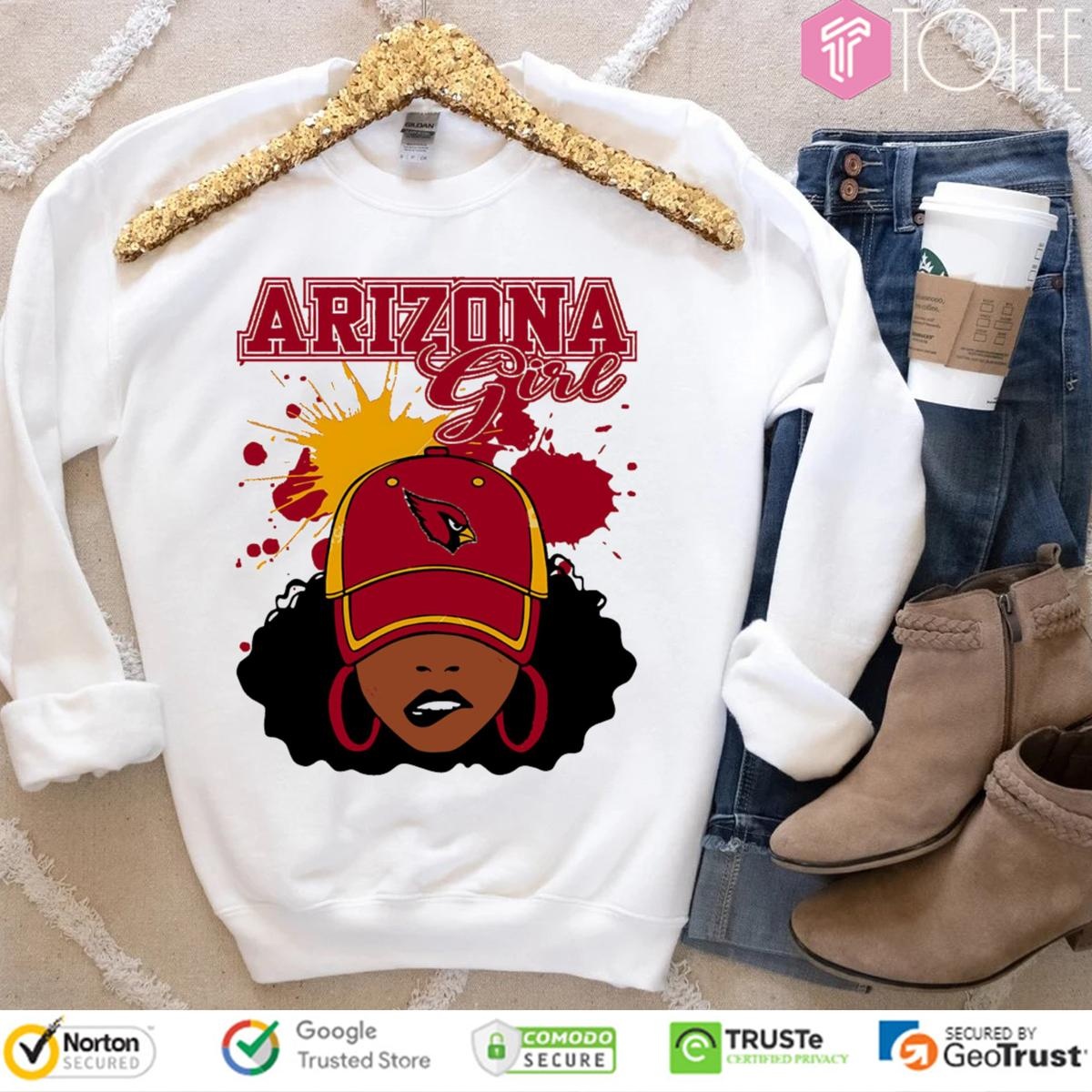 Arizona Cardinals African Girl T-shirt 3