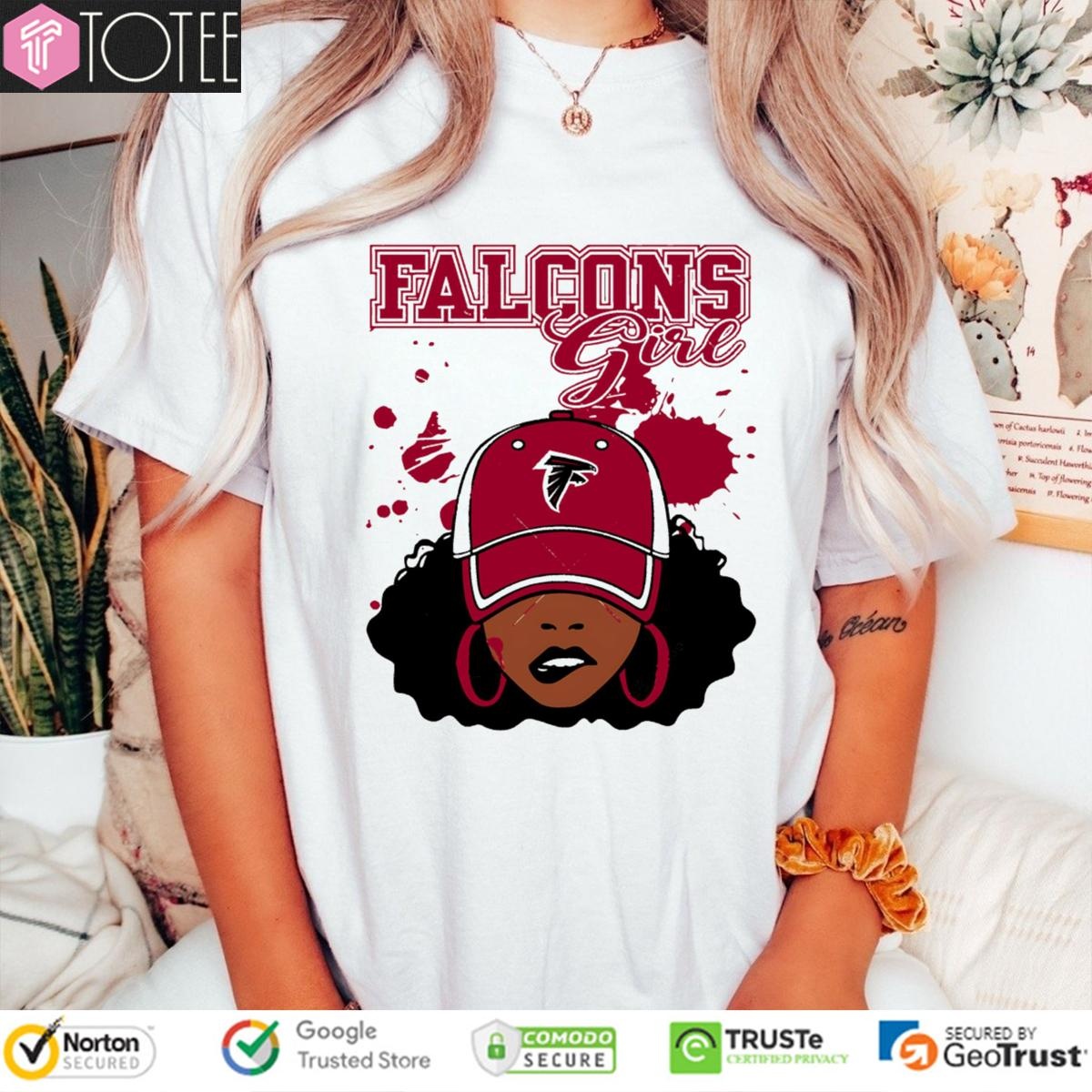 Atlanta Falcons African Girl T-shirt