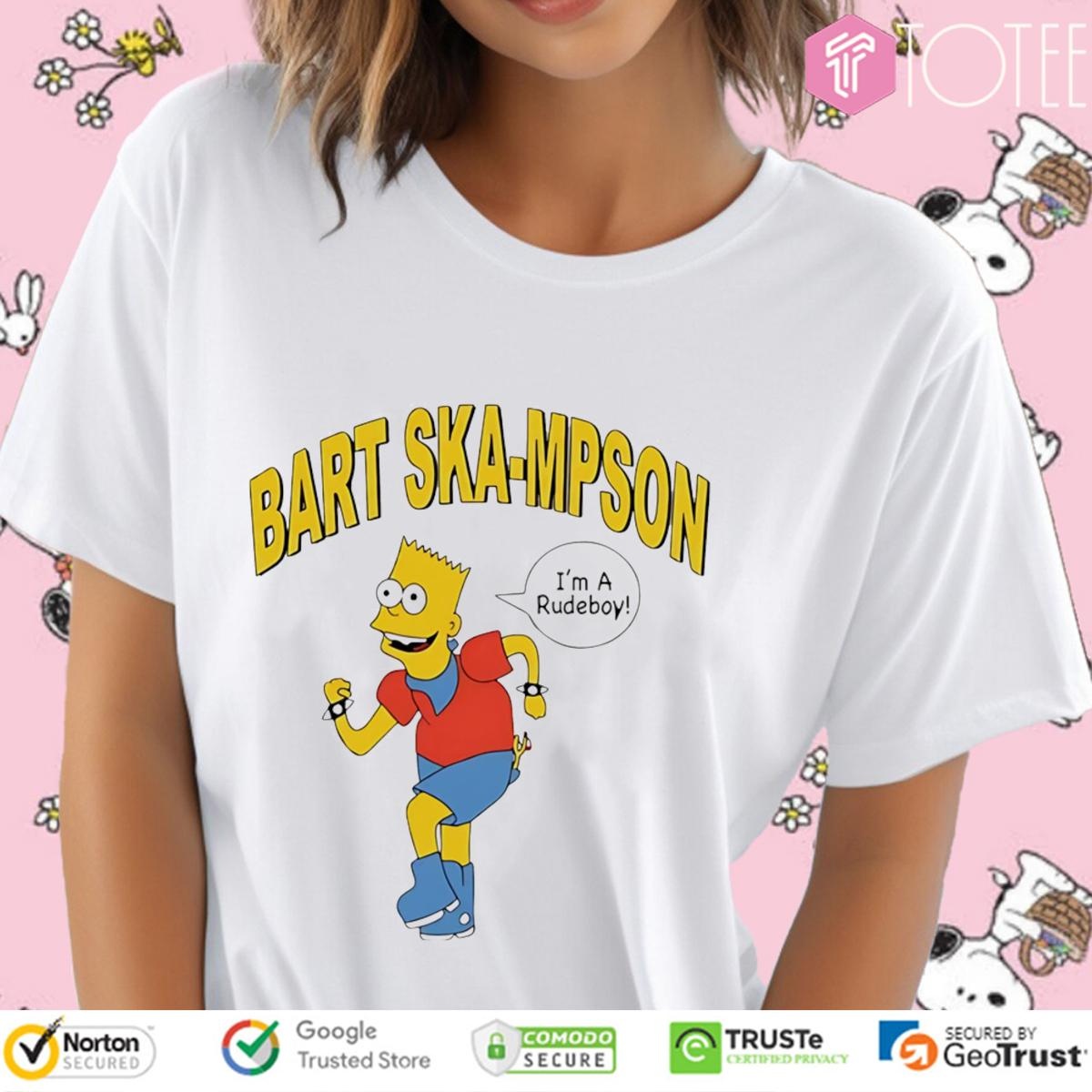 Bart Skampson Im A Rudeboy Bart Simpson T-shirt 4