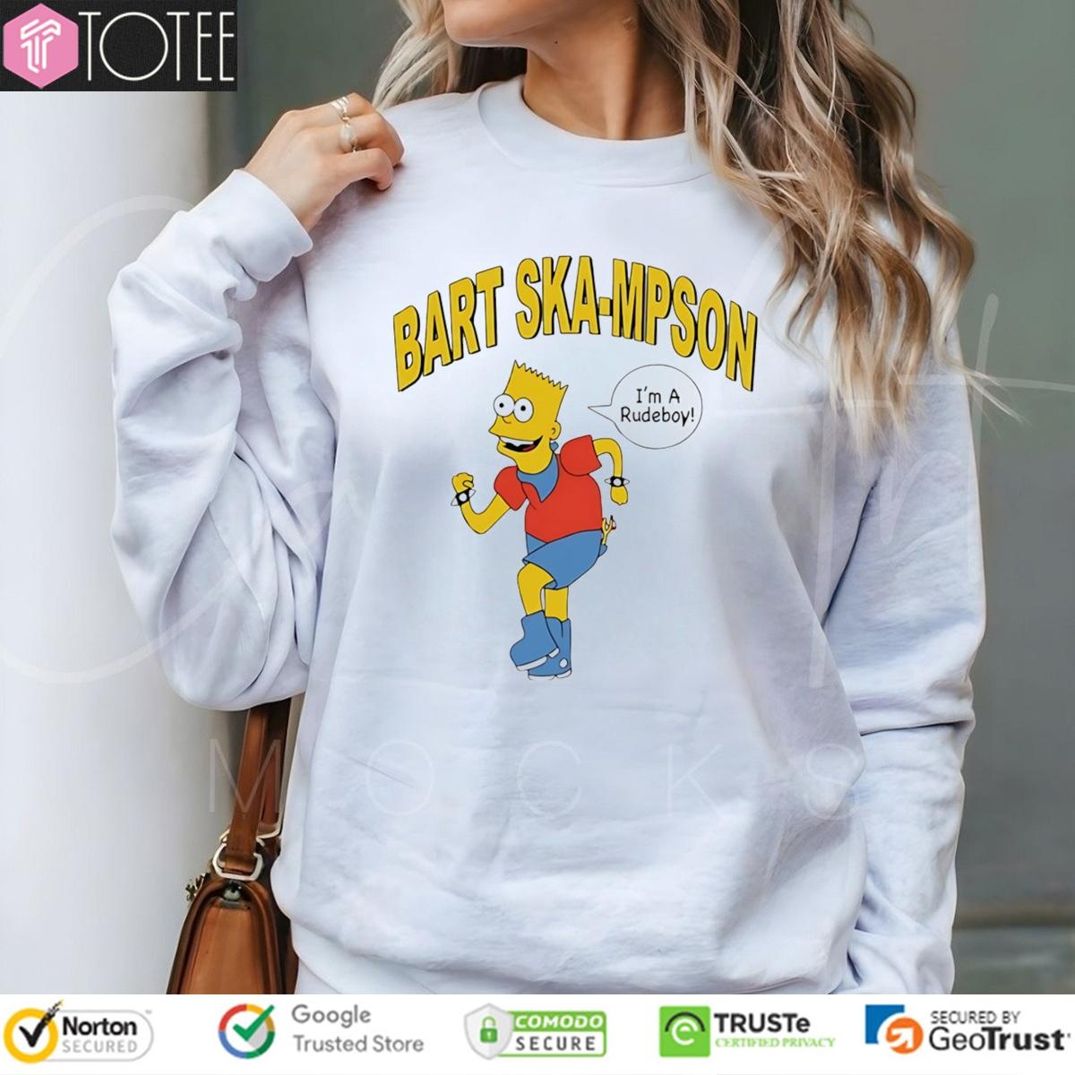 Bart Skampson Im A Rudeboy Bart Simpson T-shirt 3