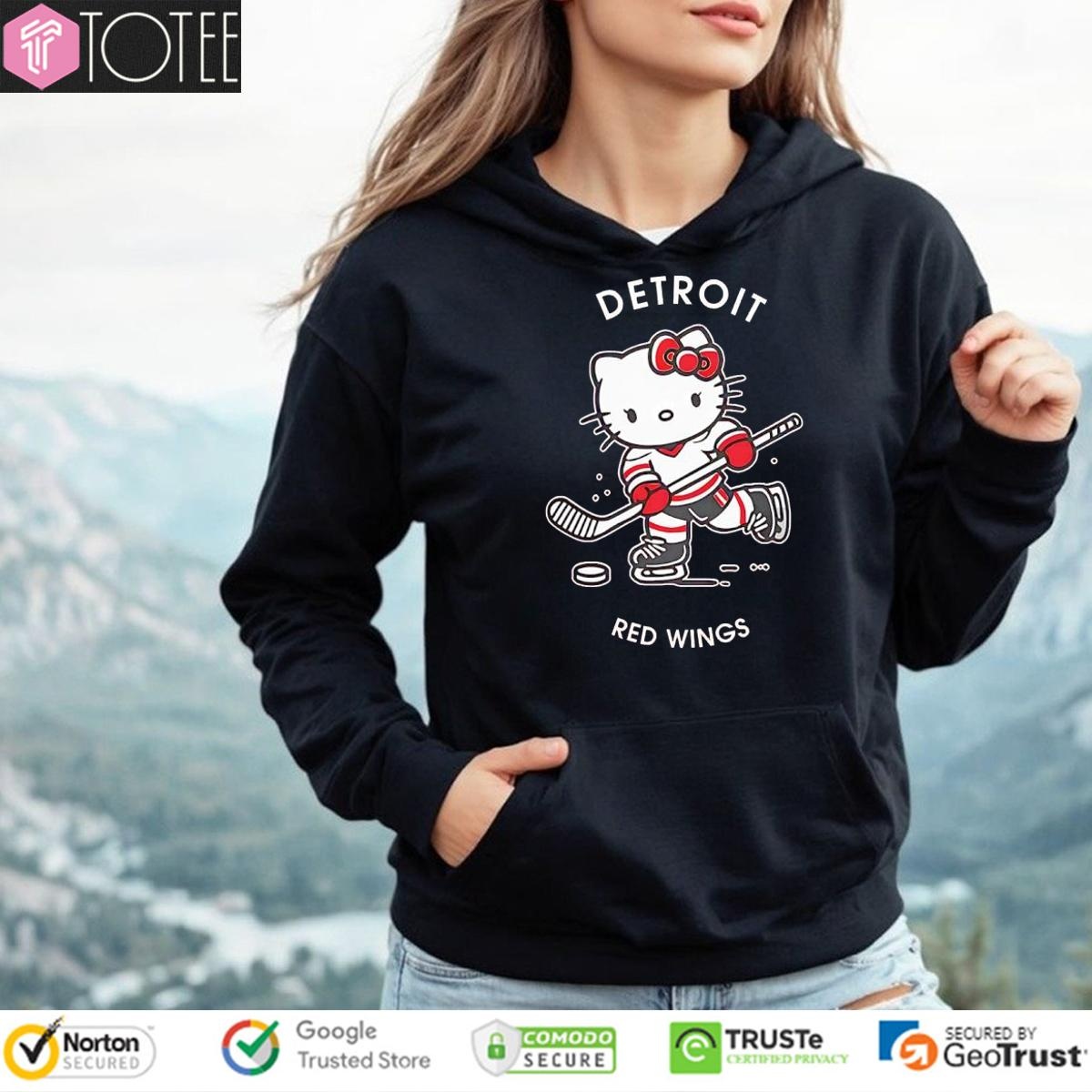 Detroit Red Wings Hockey Hello Kitty T-shirt 2