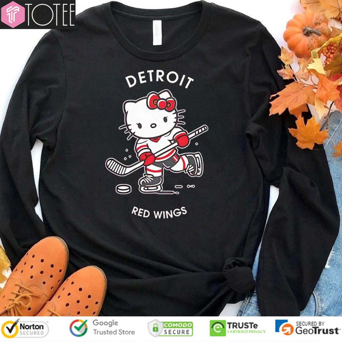 Detroit Red Wings Hockey Hello Kitty T-shirt 3