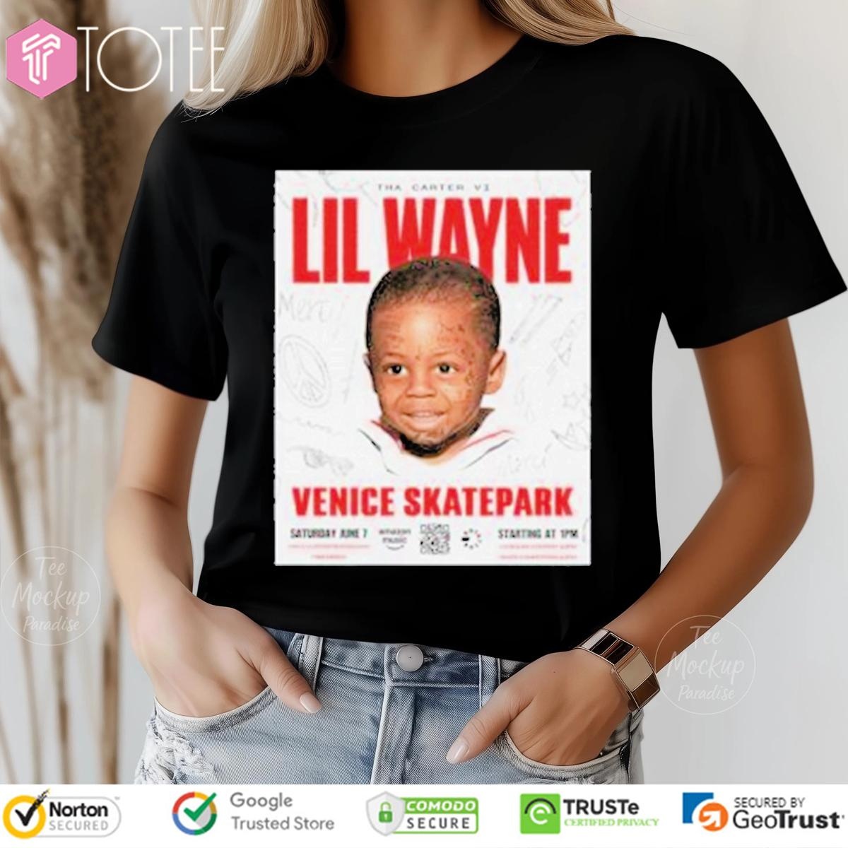 Lil Wayne Album Tha Carter Vi Venice Beach Skatepark Takeover 2025 T-shirt 4