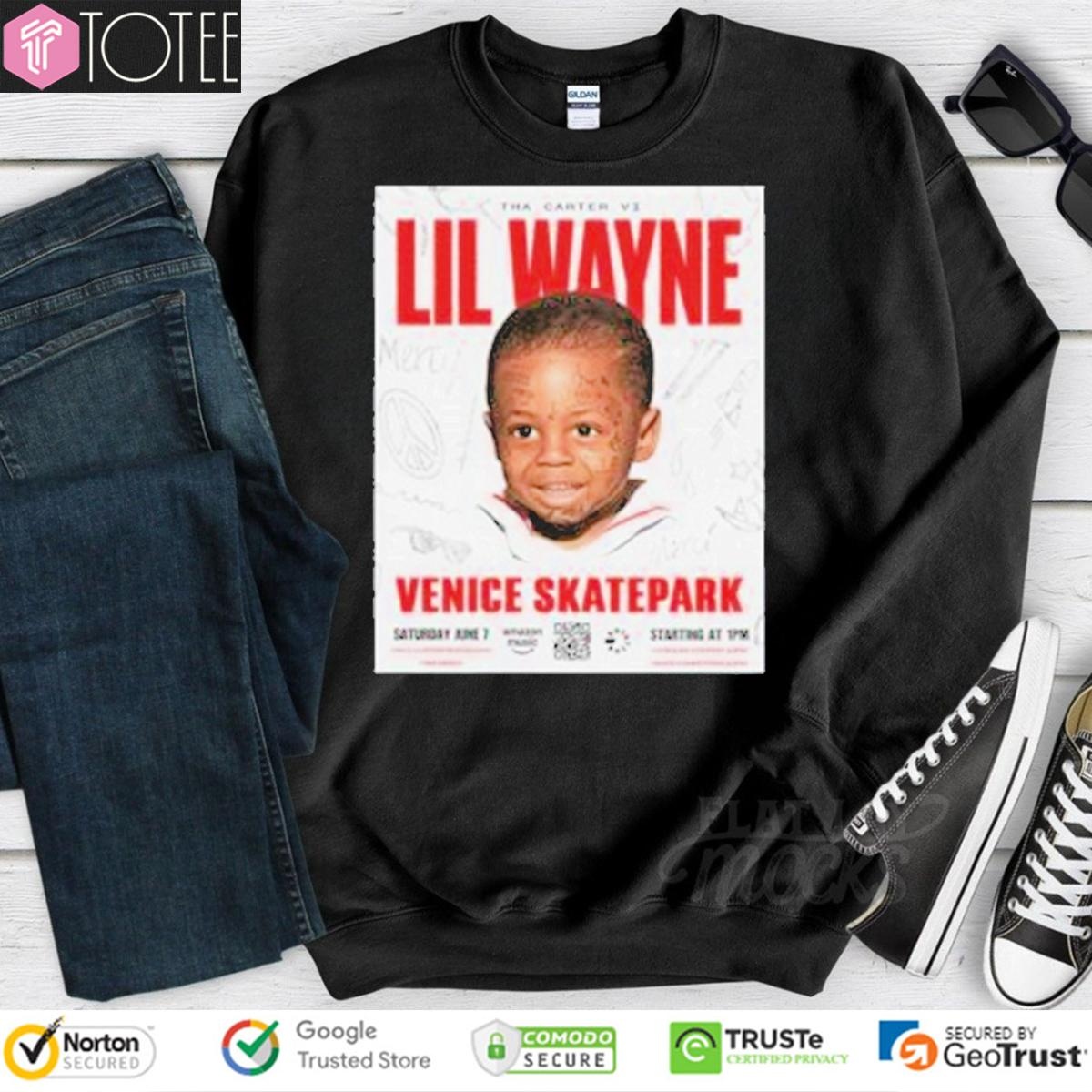 Lil Wayne Album Tha Carter Vi Venice Beach Skatepark Takeover 2025 T-shirt 3