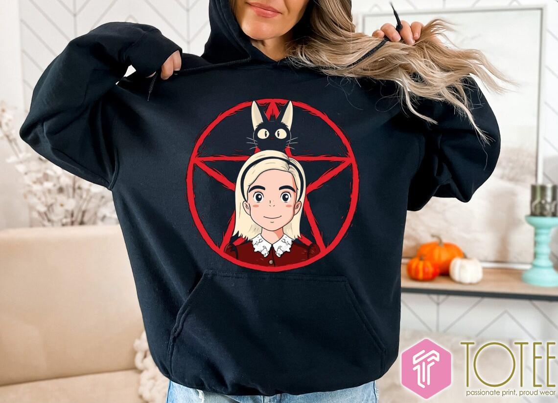 Sabrina And Salem Vers Anime T-shirt 2