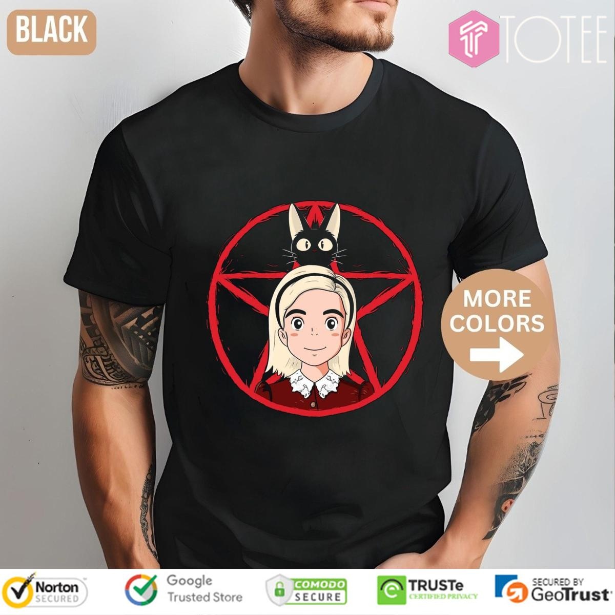 Sabrina And Salem Vers Anime T-shirt 1
