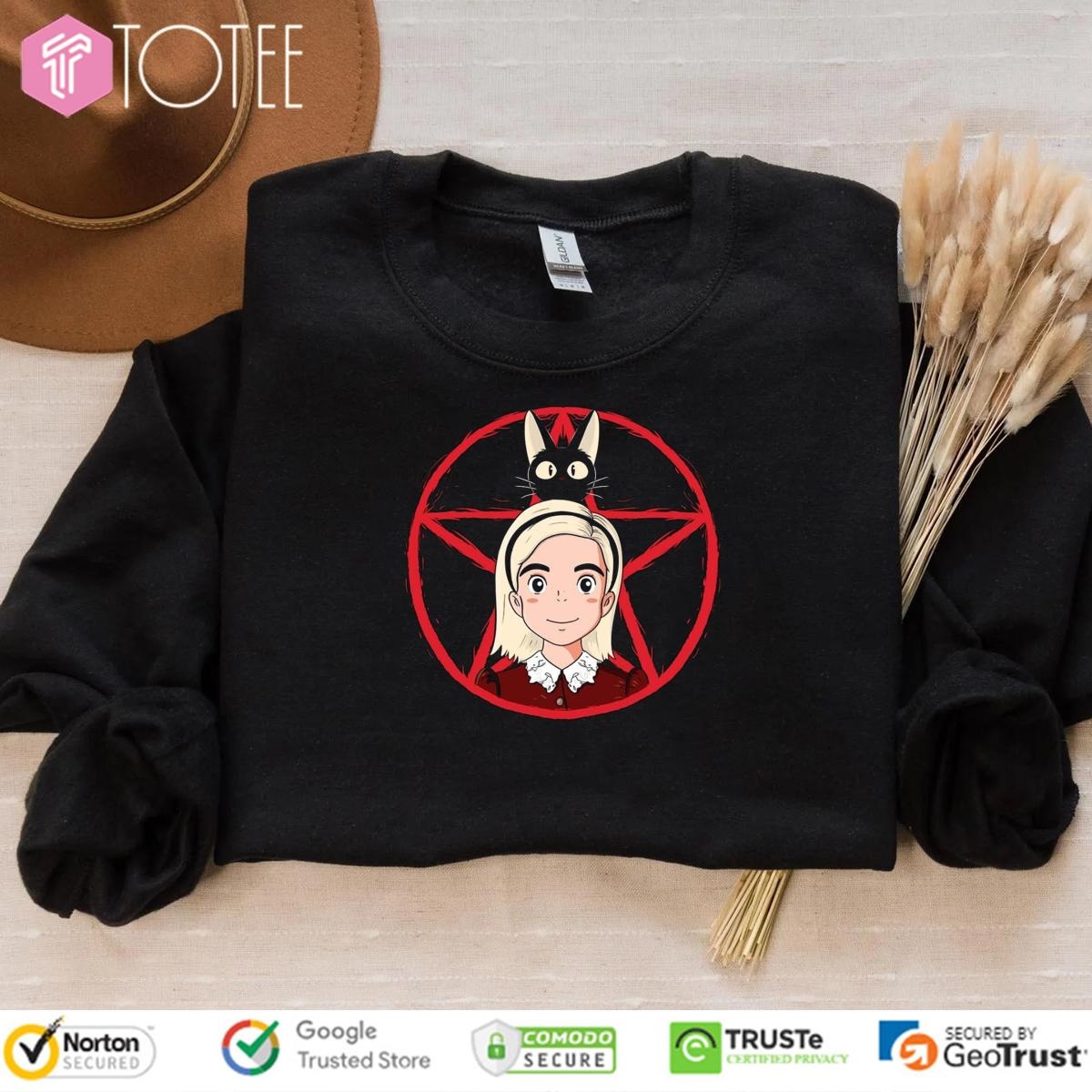 Sabrina And Salem Vers Anime T-shirt 3
