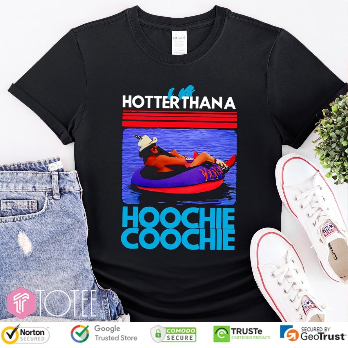 Hotter Than A Hoochie Coochie Alan Jackson Music Summer Retro T-shirt