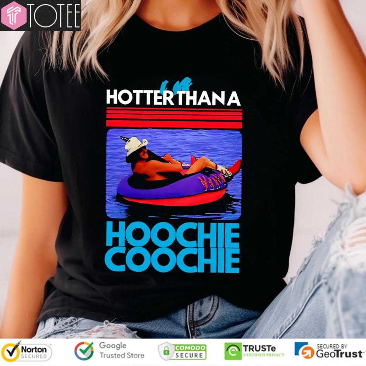 Hotter Than A Hoochie Coochie Alan Jackson Music Summer Retro T-shirt 4
