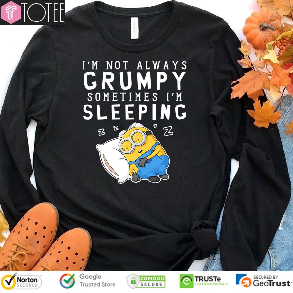 Im Not Always Grumpy Sometimes Im Sleeping Minion T-shirt 3