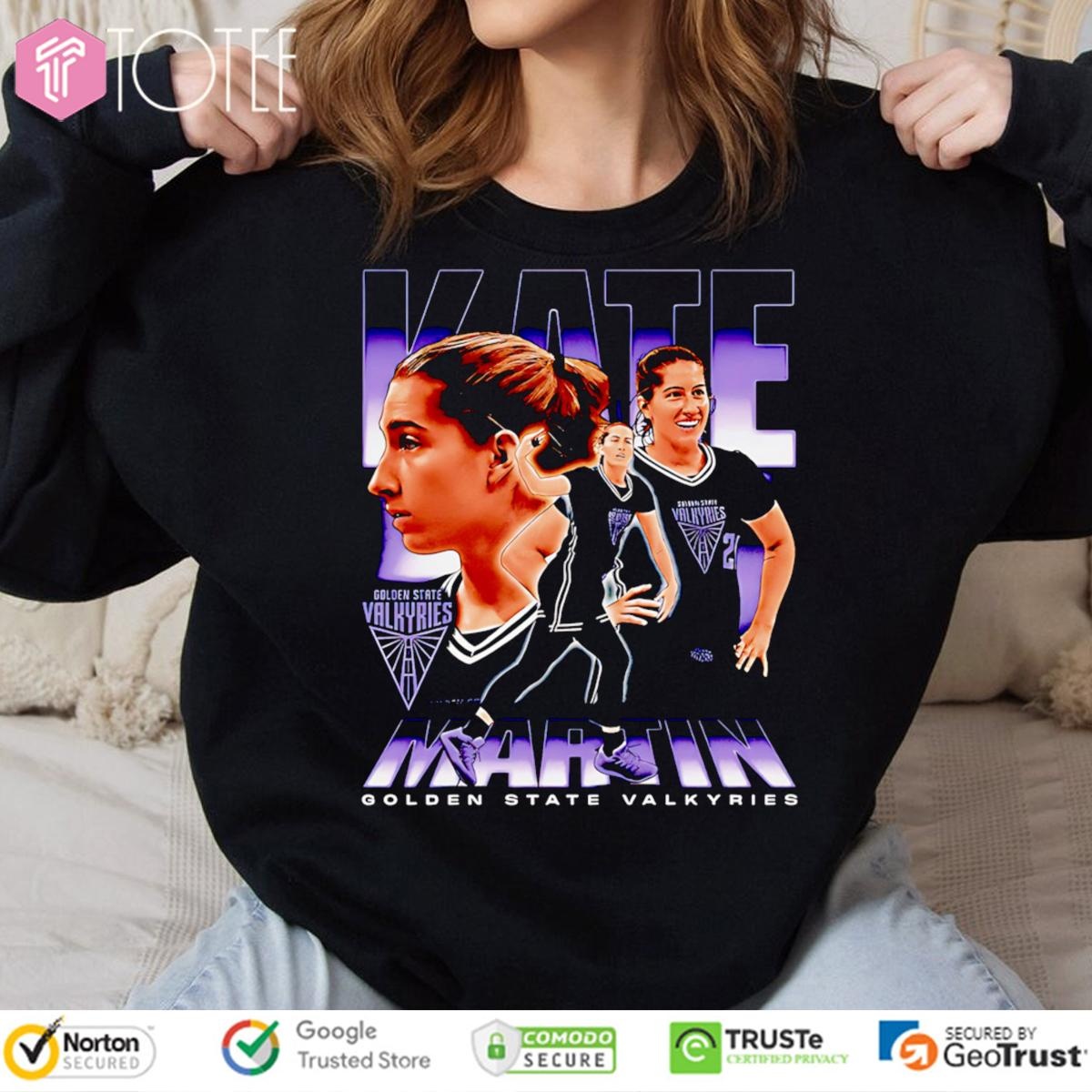 Kate Martin Golden State Valkyries Retro T-shirt 3