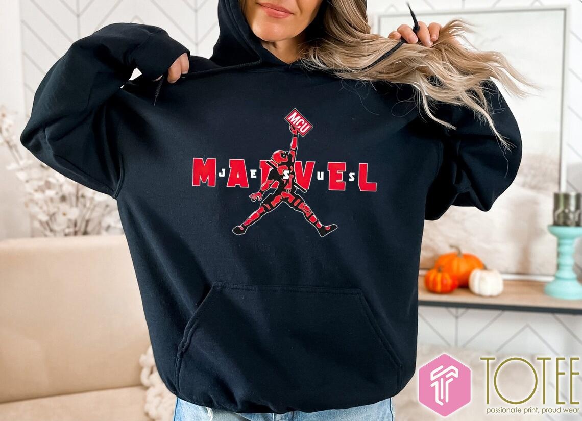 Marvel Air Deadpool Mcu Parody Air Jordan Jumpman Logo T-shirt 2