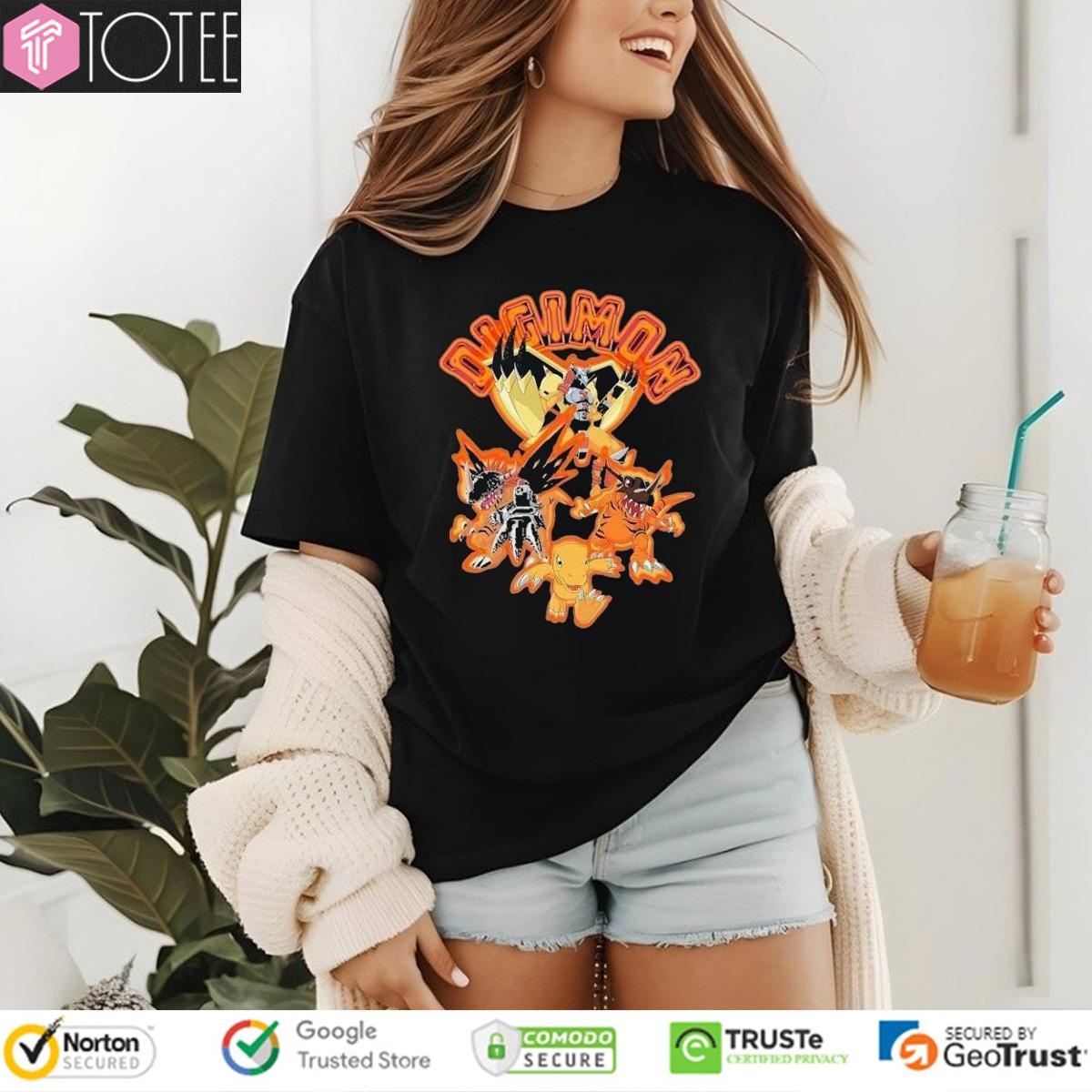 Dim Mak Digimon Agumon Evolution T-shirt 4