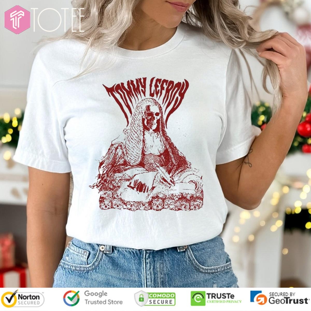 Amelia Woolley Wearing Tommy Lefroy Heavymetal Tom T-shirt 1