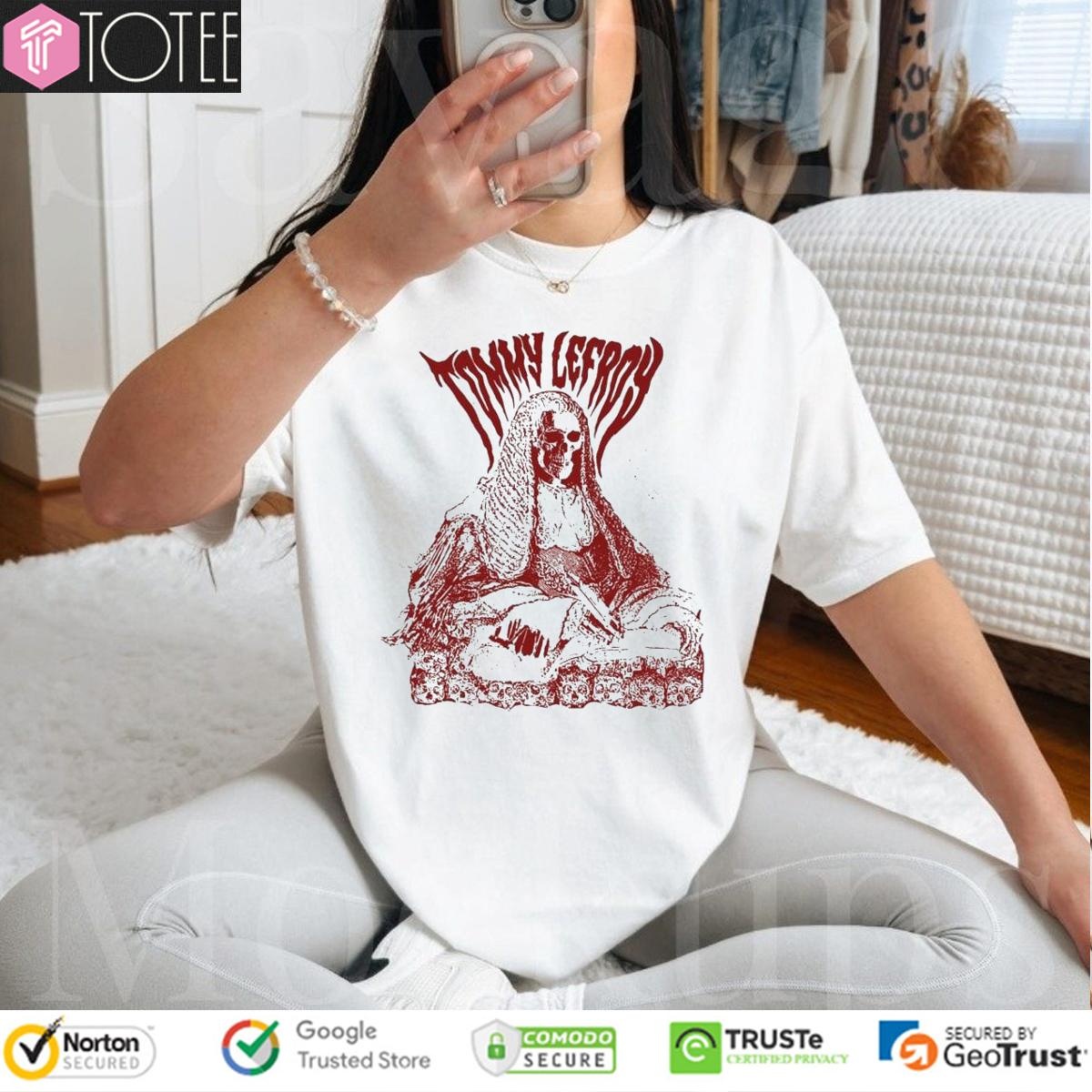 Amelia Woolley Wearing Tommy Lefroy Heavymetal Tom T-shirt 4