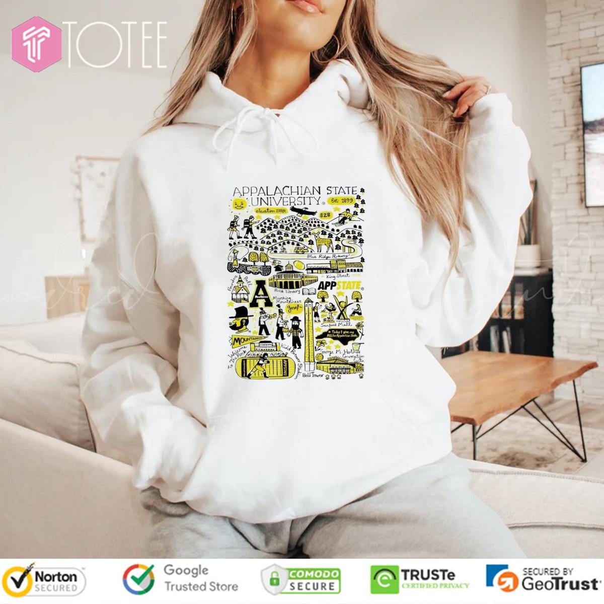 Appalachian State University Art Illustration T-shirt 2