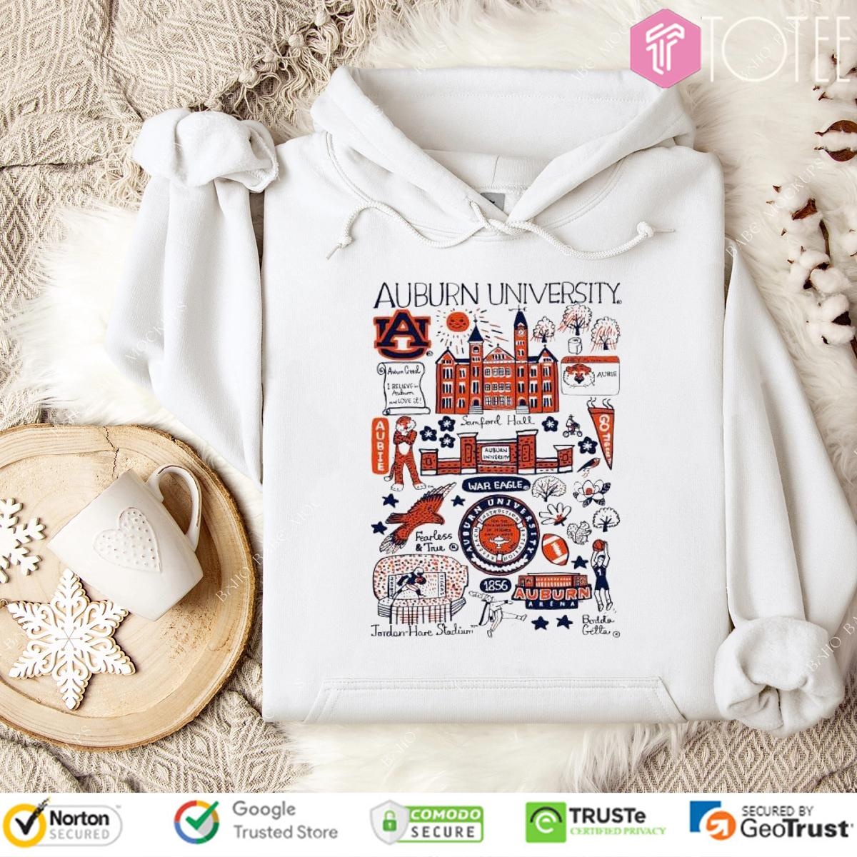 Auburn University Tigers Art Illustration T-shirt 2
