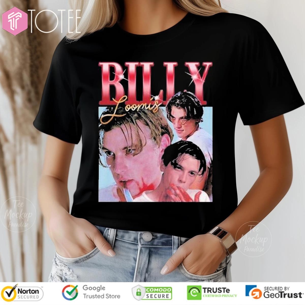Billy Loomis Scream Vintage Bootleg Graphic T-shirt 4