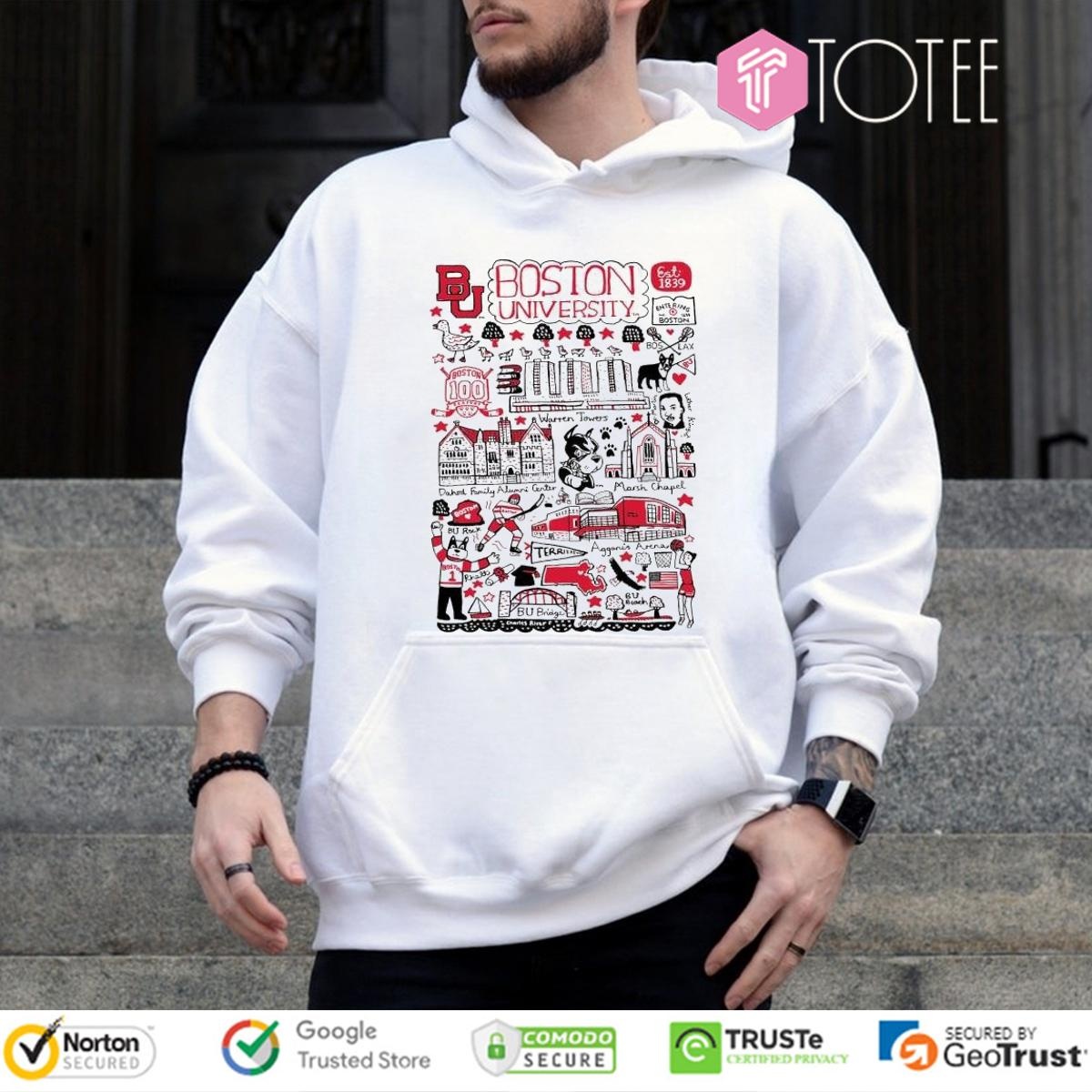 Boston University Art Illustration T-shirt 2