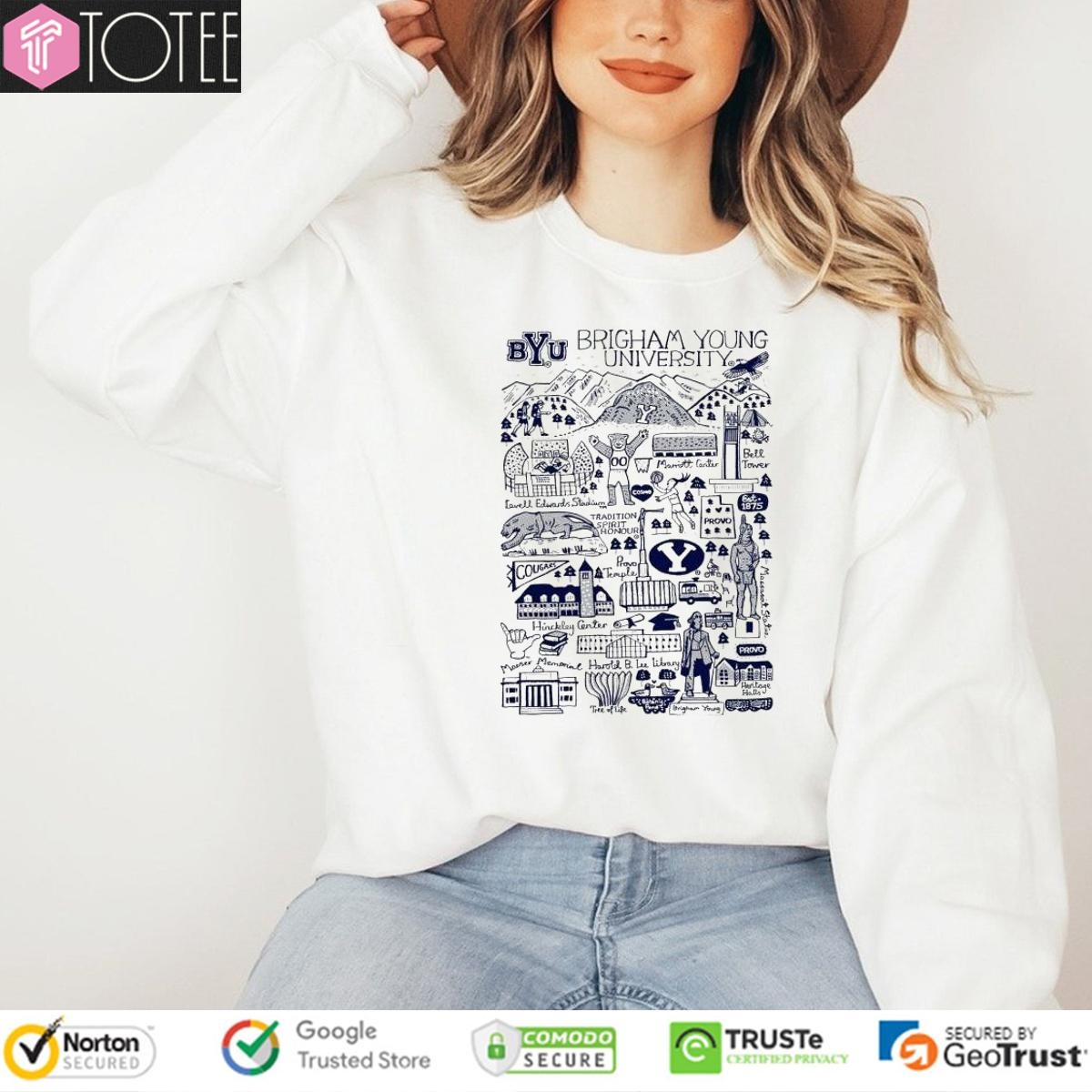 Brigham Young University Art Illustration T-shirt 3